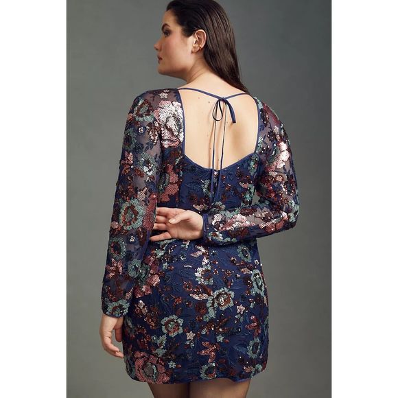 Anthropologie Sequin Mini Dress Size 2 - Picture 7 of 11